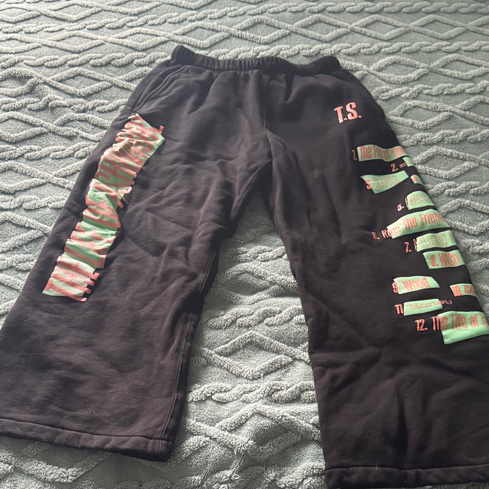 Taylor Swift Black The Life of a Showgirl Sweat Pants